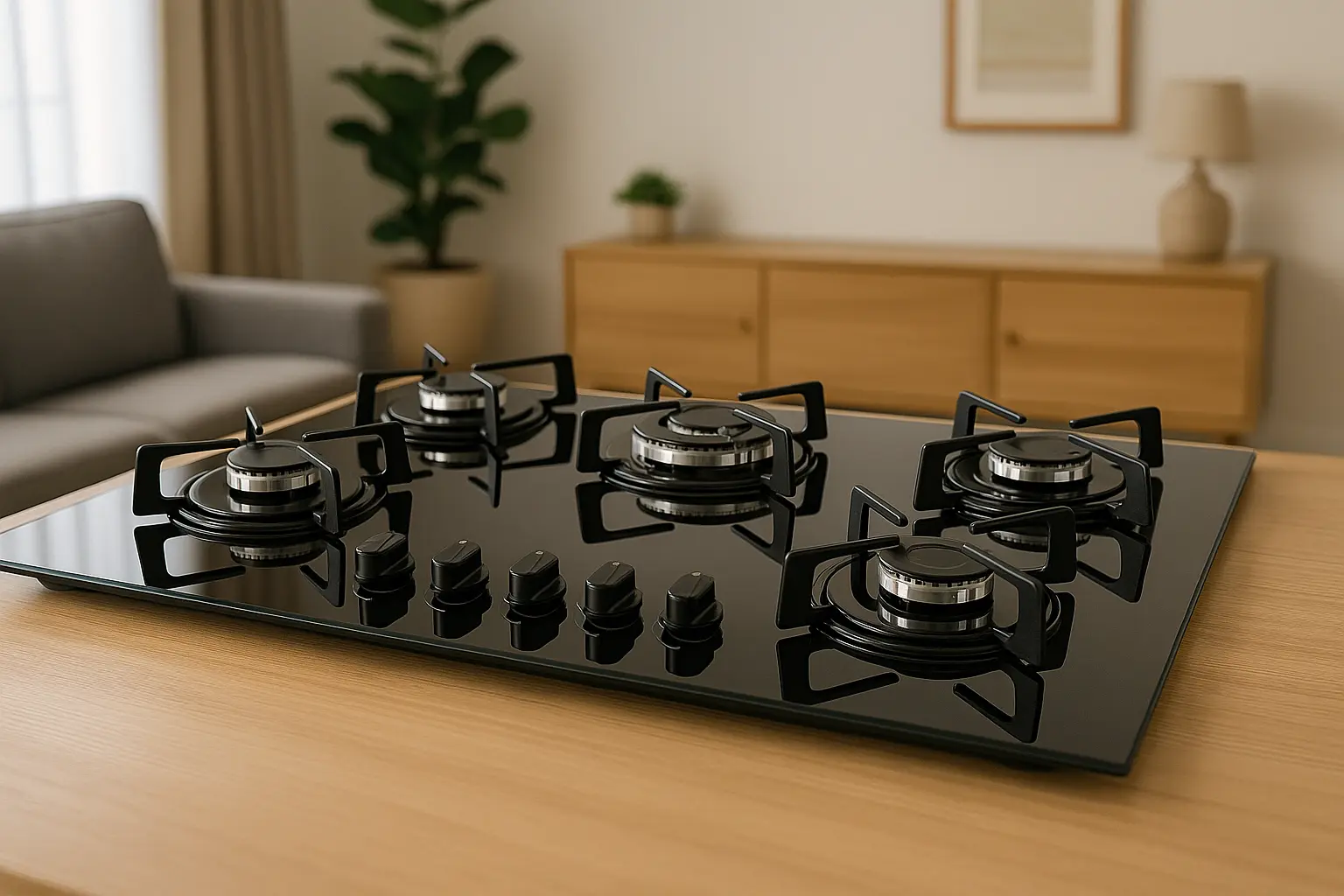Cooktop 5 Bocas Mondial tem 10% OFF na Amazon; mesa de vidro em destaque