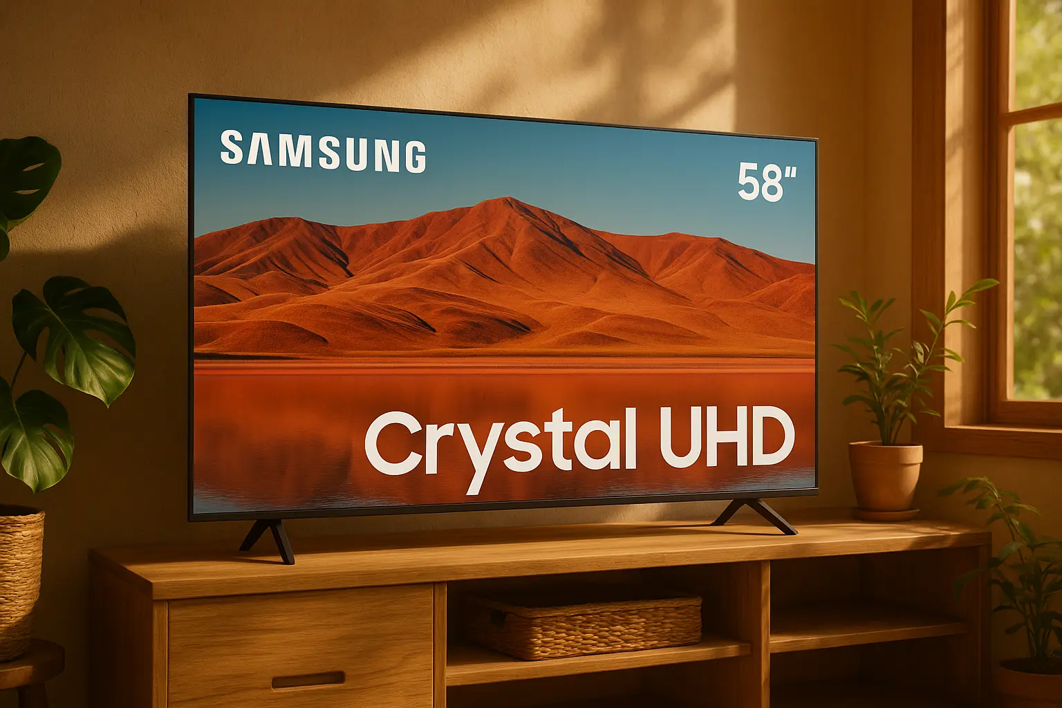 Samsung Smart TV 58" Crystal UHD 4K por menos de R$ 2.799 na Amazon