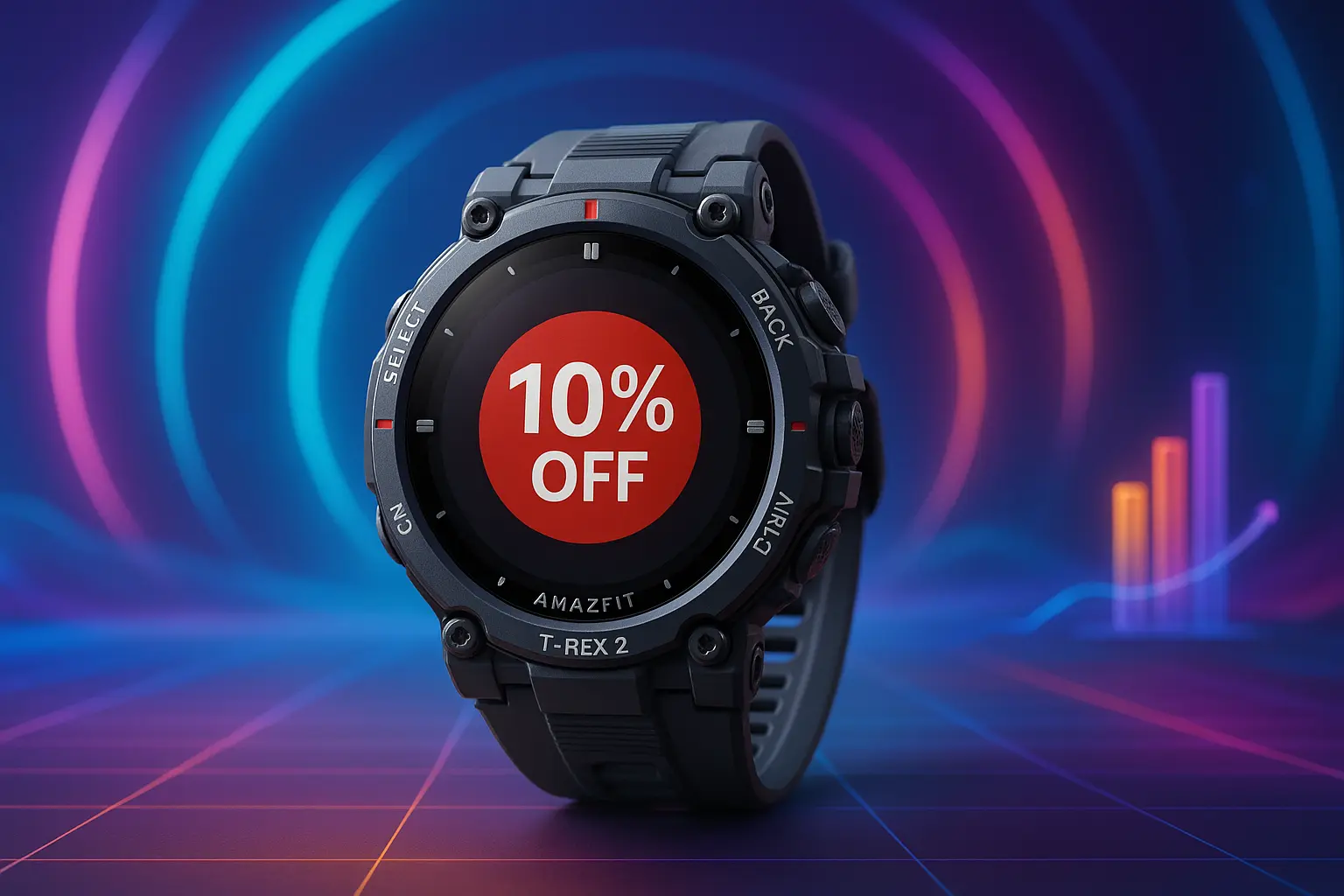 Amazfit T-Rex 3 com 10% OFF na Amazon