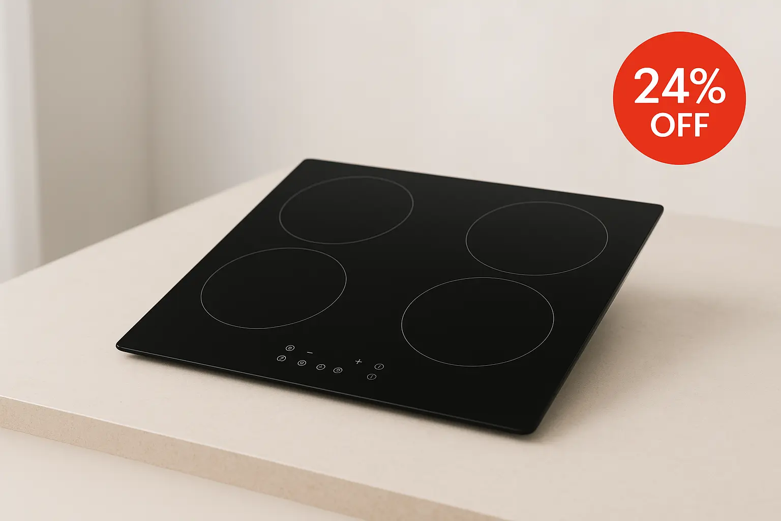 Cooktop de Indução 4 Zonas Preto com 24% OFF na Amazon