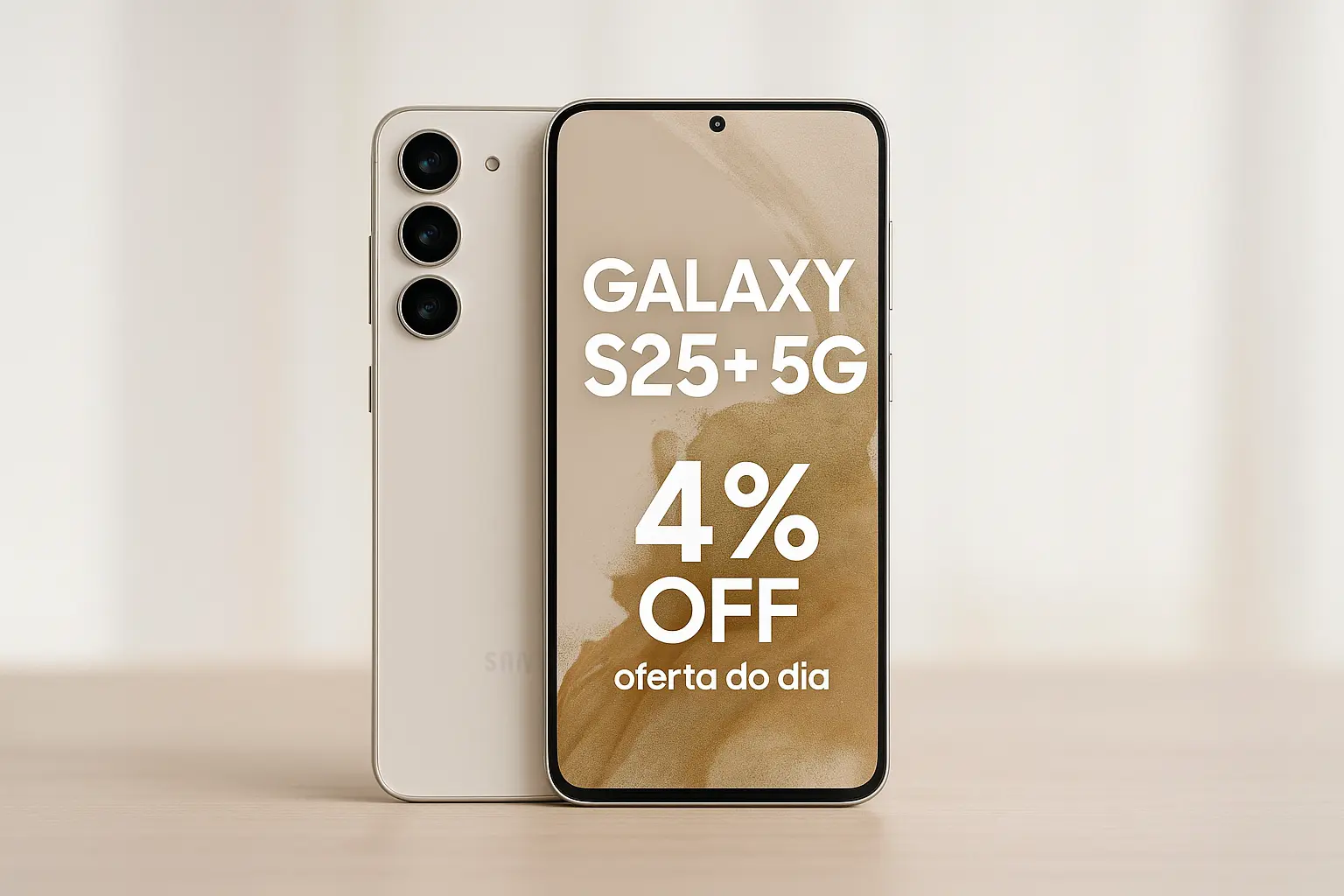 Galaxy S25+ 5G com 4% OFF em oferta do dia na Amazon