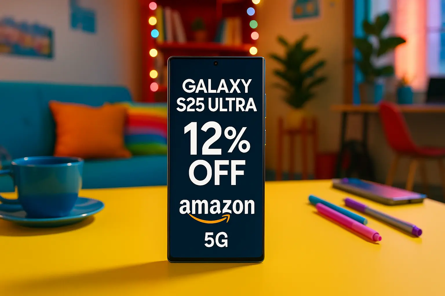 Galaxy S25 Ultra 5G com 12% OFF em oferta na Amazon