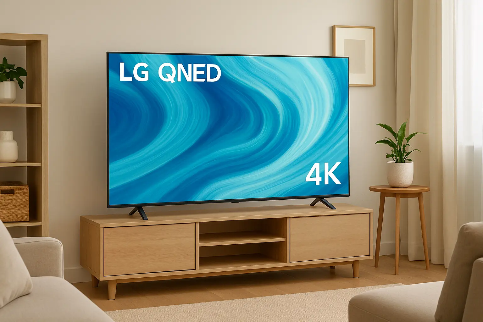 Smart TV 4K 55" LG QNED82 com nota 4,9/5 e 10% OFF na Amazon