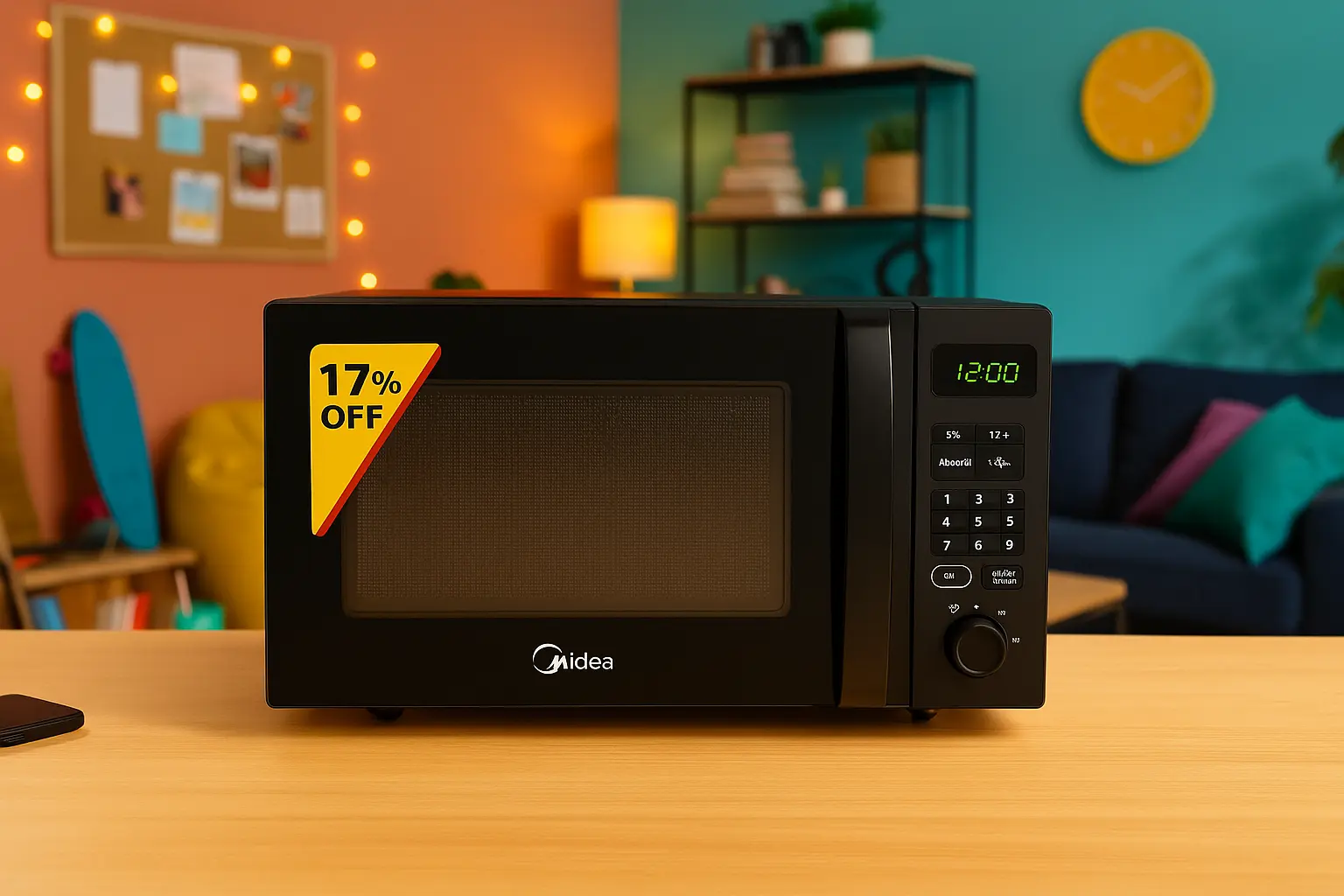 Micro-ondas Midea 35L com 17% OFF em 10x na Amazon; ver cores