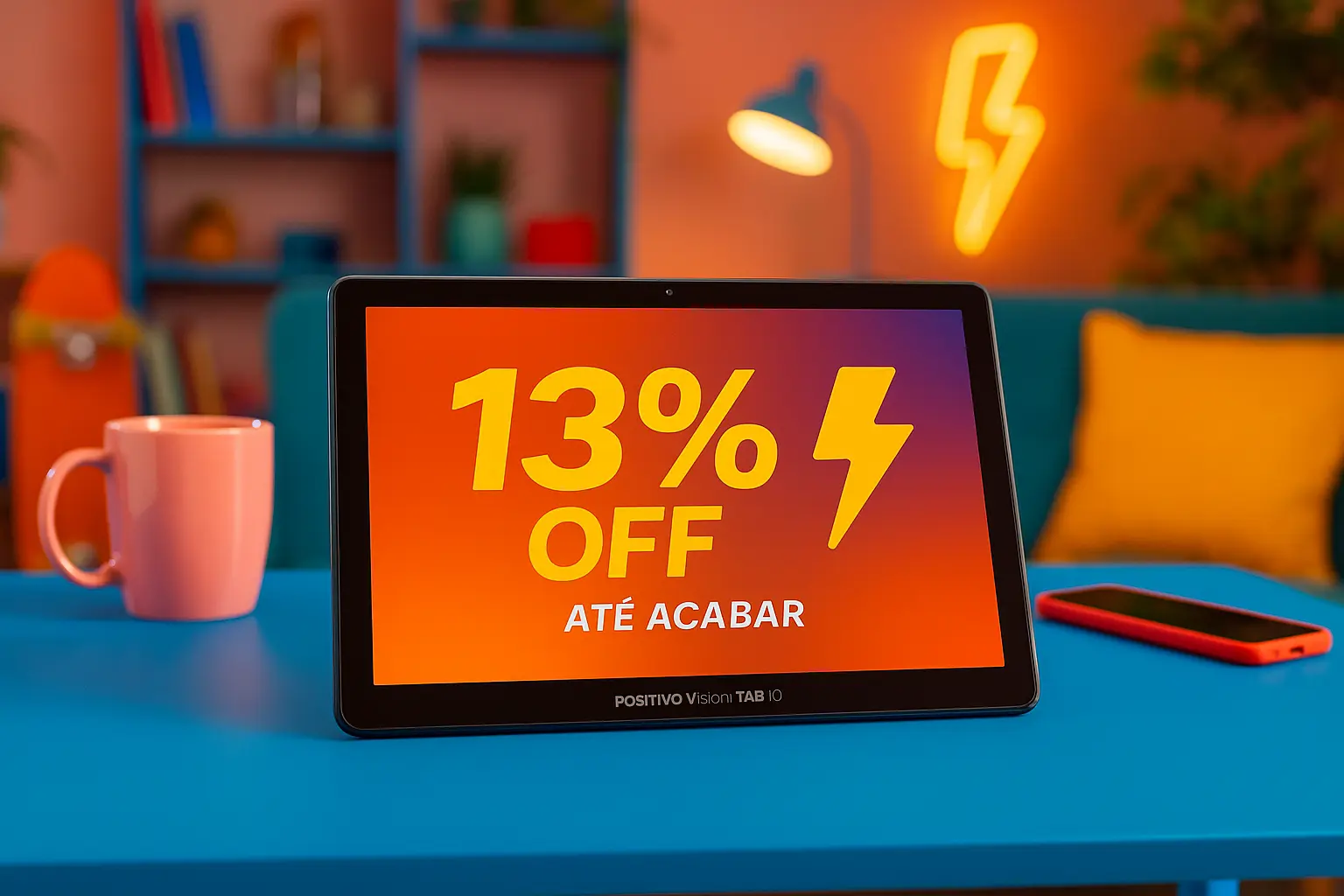 Tablet Positivo Vision TAB 10 em oferta relâmpago: 13% OFF até acabar