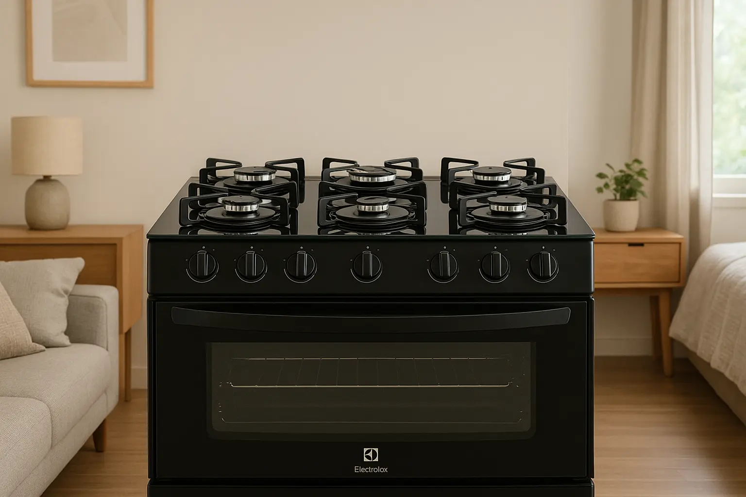 Fogão 5 bocas Electrolux Preto com mesa de vidro na Amazon
