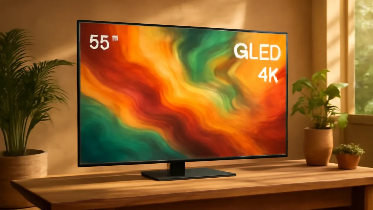 Top 6 TVs Samsung 55" QLED 4K com câmera profissional em 10/22/2025
