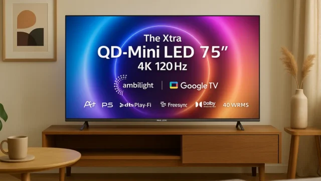 Performance de ponta: 3 Smart TVs Philips The Xtra QD-Mini LED que se destacam