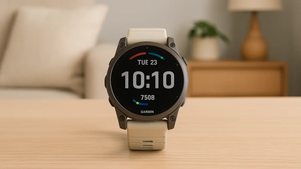Design premium: 6 Garmin Fenix 8 amoled 43mm por preço justo