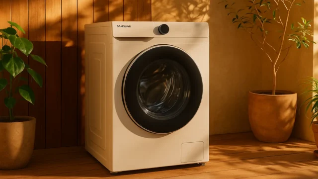 6 Samsung lava e seca Bespoke prontos para viagem com bateria duradoura