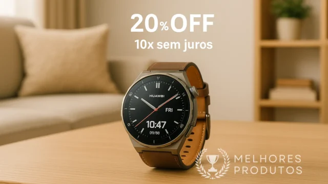 HUAWEI Watch GT 5 Pro com 20% OFF e 10x sem juros na Amazon
