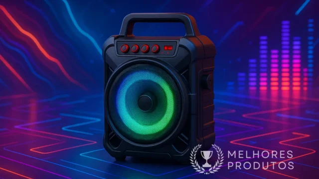 Caixa de som JYX com 28% OFF e preta em estoque na Amazon