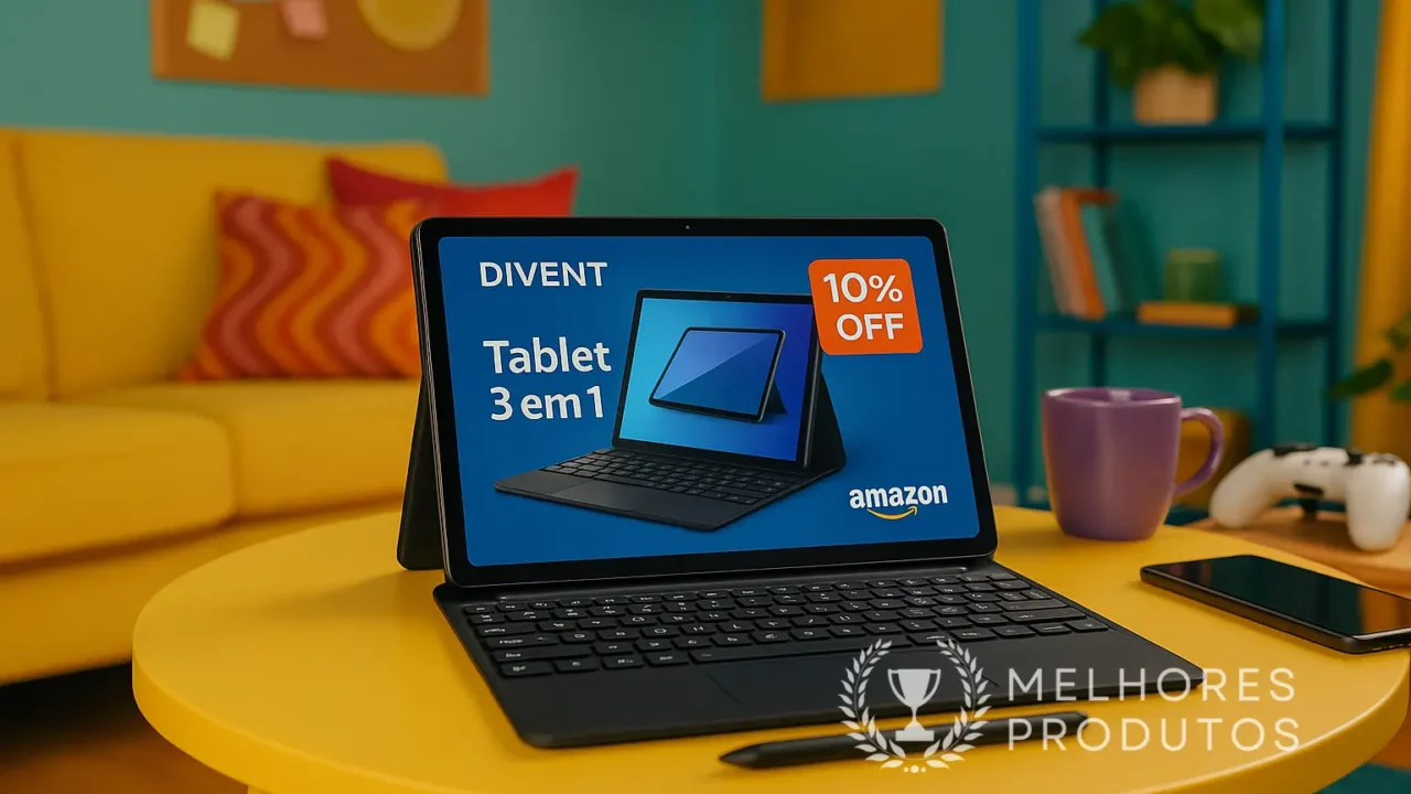 DIVENT Tablet 3 em 1 com 10% OFF na Amazon