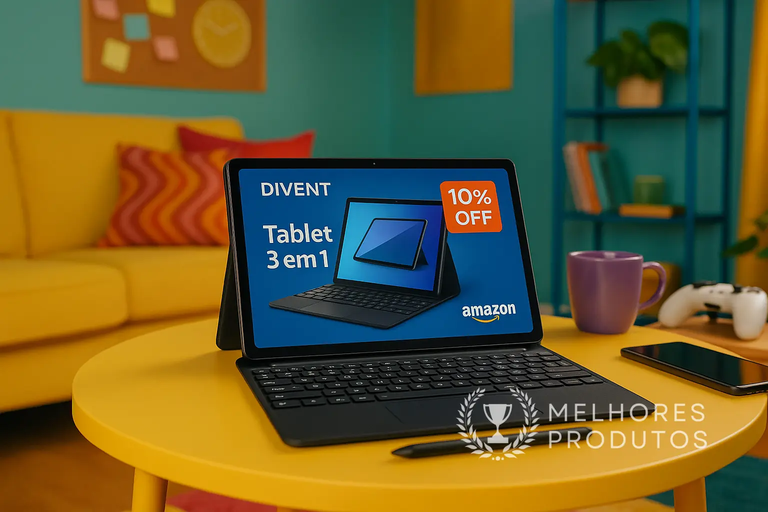 DIVENT Tablet 3 em 1 com 10% OFF na Amazon