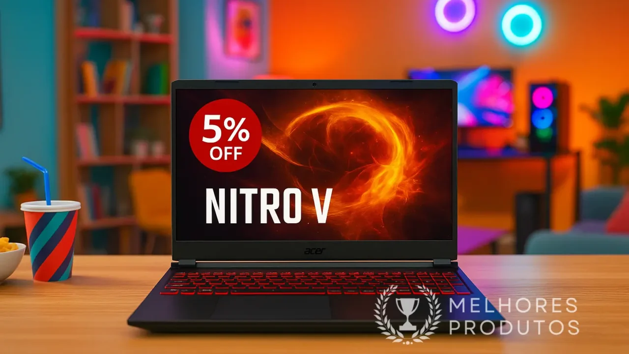 Notebook Acer Nitro V15 com 5% OFF; aproveite em até 10x sem juros na Amazon