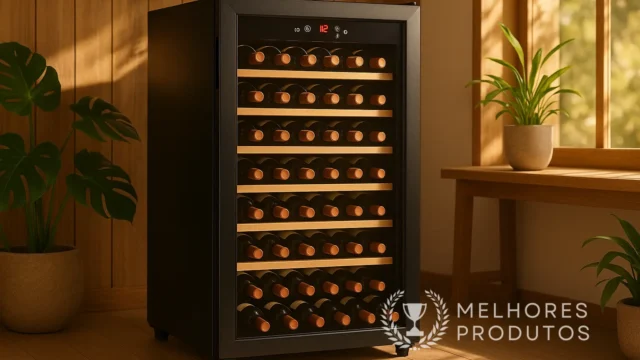 Adega Climatizada Eos 84 Garrafas: 12% OFF na Amazon