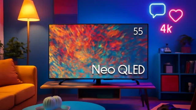 Som imersivo: 6 Smart TVs 55" 4K NEO QLED Samsung com áudio de qualidade
