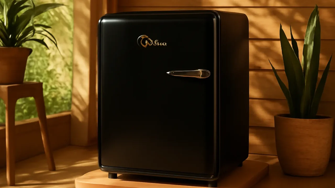 Frigobar Retrô, 95L, Preto, 110V, Midea, MRV10P1 barato e confiável para todos os bolsos