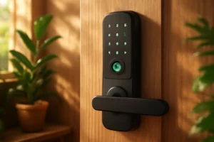 Melhor Fechadura Eletronica Digital Biométrica Smart Inteligente Kuanttum Kappa