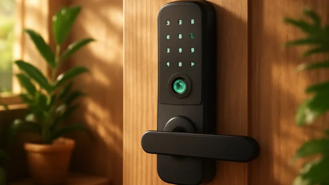 Melhor Fechadura Eletronica Digital Biométrica Smart Inteligente Kuanttum Kappa