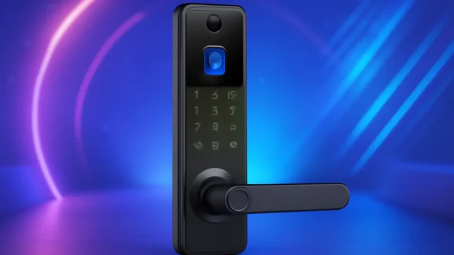 Melhor Fechadura Eletrônico Digital Biométrica Com Câmera Wifi, Controle do App Tuya