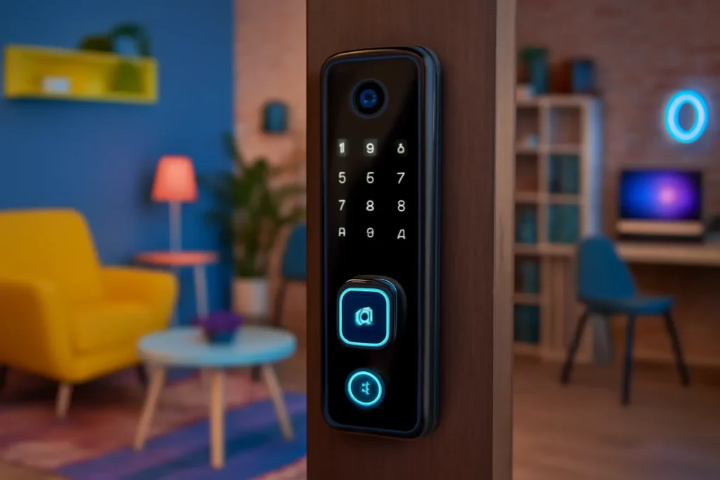 Melhor Fechadura Eletrônico Digital Biométrica Com Câmera Wifi da ANTUVI com Controle do App Tuya