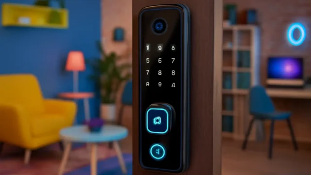 Melhor Fechadura Eletrônico Digital Biométrica Com Câmera Wifi da ANTUVI com Controle do App Tuya