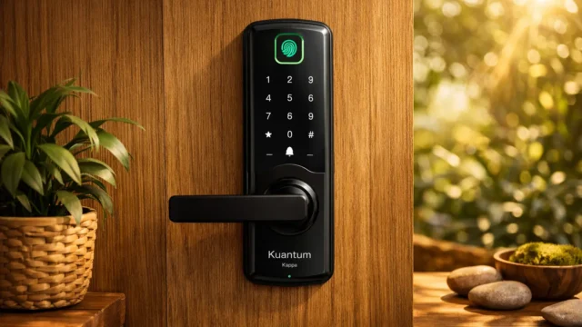 Fechadura Eletronica Digital Biométrica Smart Inteligente Kuanttum Kappa barato e confiável para todos os bolsos