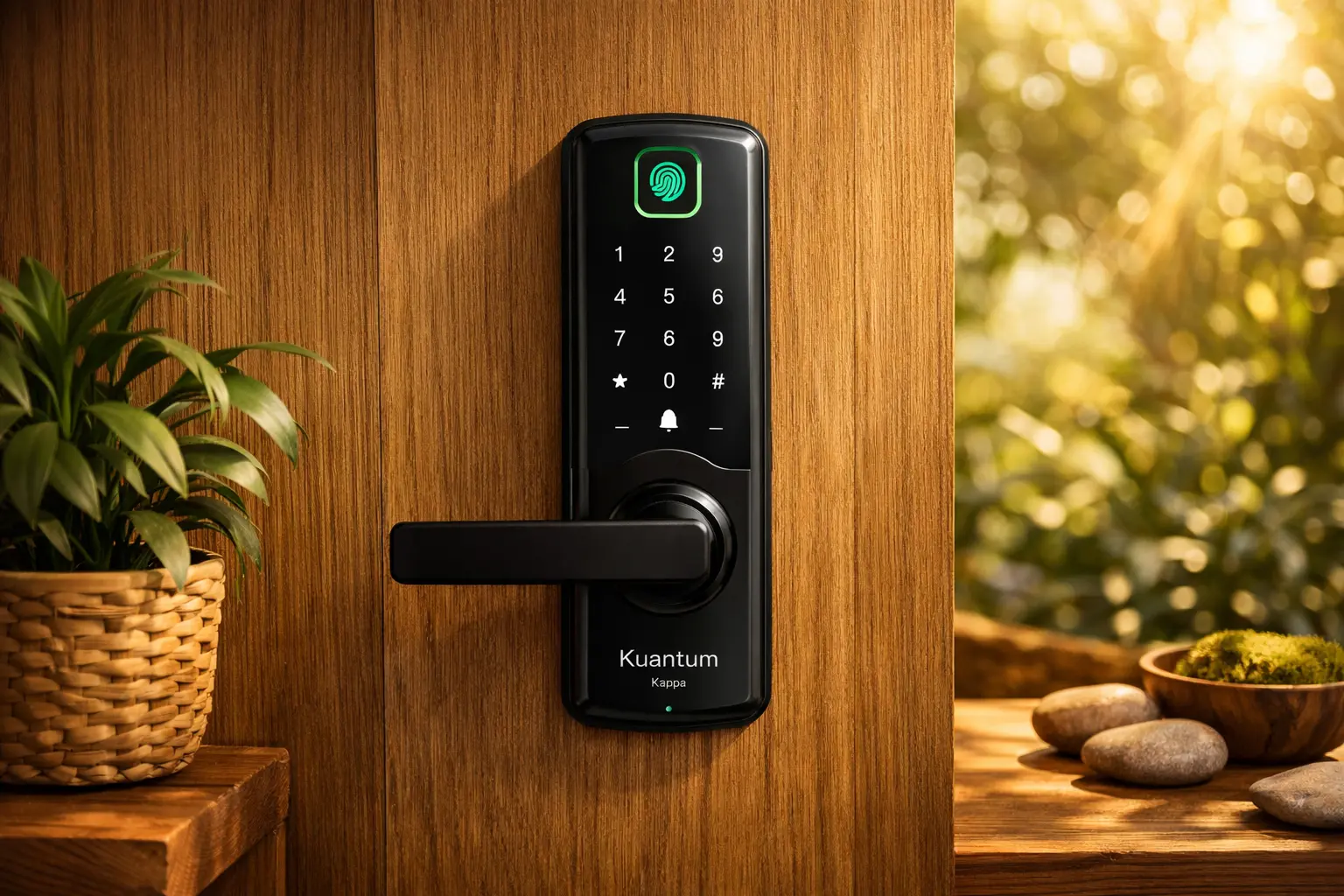 Fechadura Eletronica Digital Biométrica Smart Inteligente Kuanttum Kappa barato e confiável para todos os bolsos