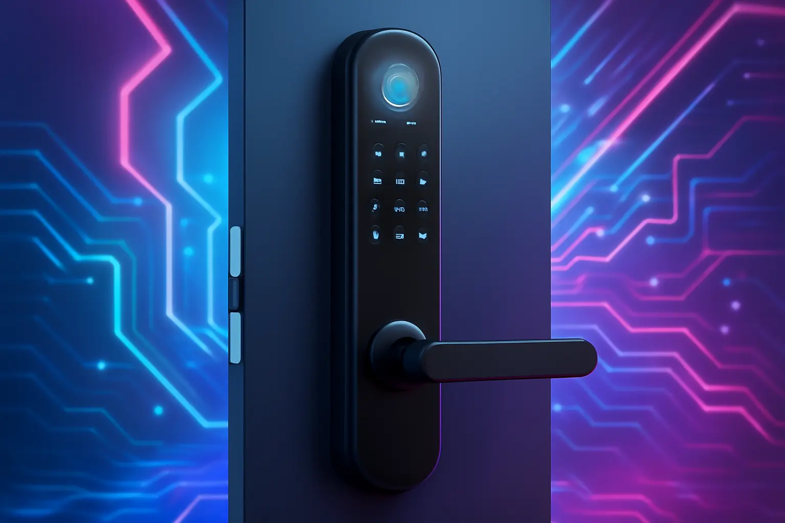 Fotografia noturna: 3 Fechaduras Eletronicas Digitais Kuanttum que brilham no escuro