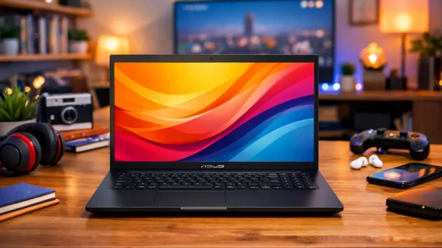 3 Notebooks ASUS VivoBook Go 15 prontos para viagem com bateria duradoura