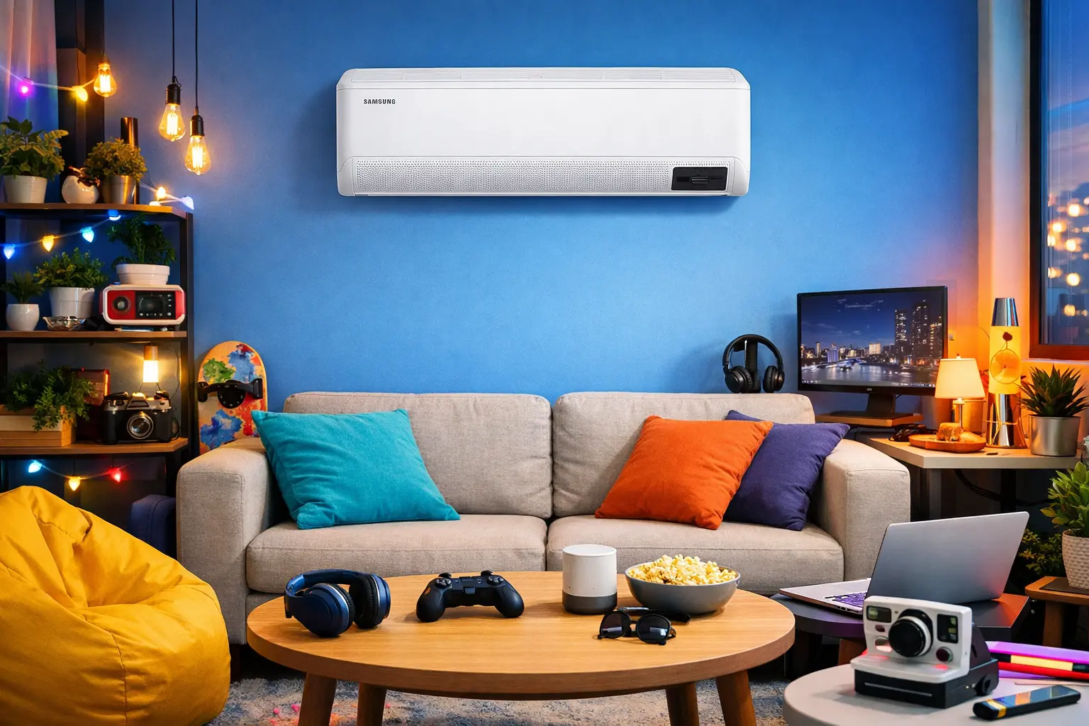 6 Samsung WindFree AI 12.000 BTUs prontos para viagem com bateria duradoura