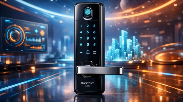 Fechadura Eletronica Digital Biométrica Smart Inteligente Kuanttum Kappa barato e confiável para qualquer bolso