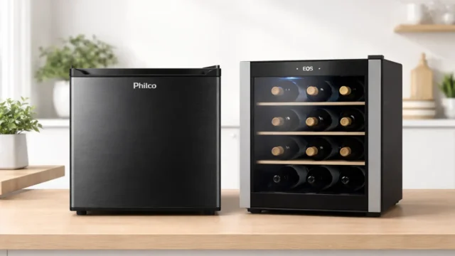Frigobar 45L PHILCO vs Adega Climatizada EOS 12 Garrafas: Qual é a melhor opção para sua casa?