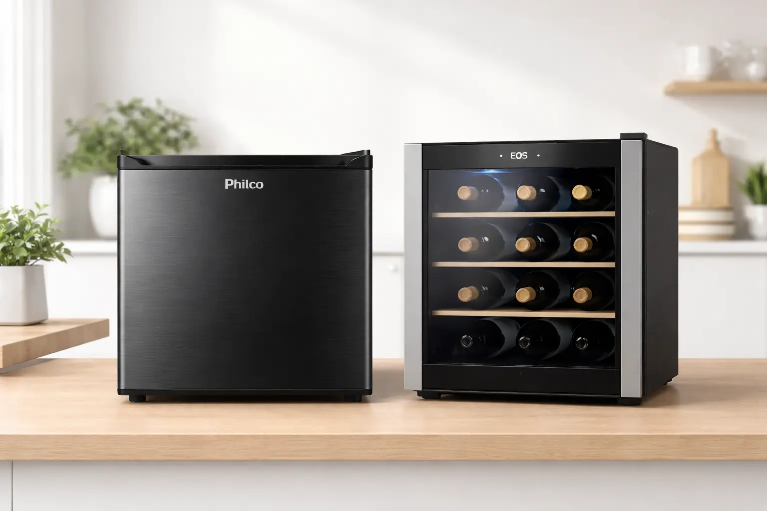 Frigobar 45L PHILCO vs Adega Climatizada EOS 12 Garrafas: Qual é a melhor opção para sua casa?