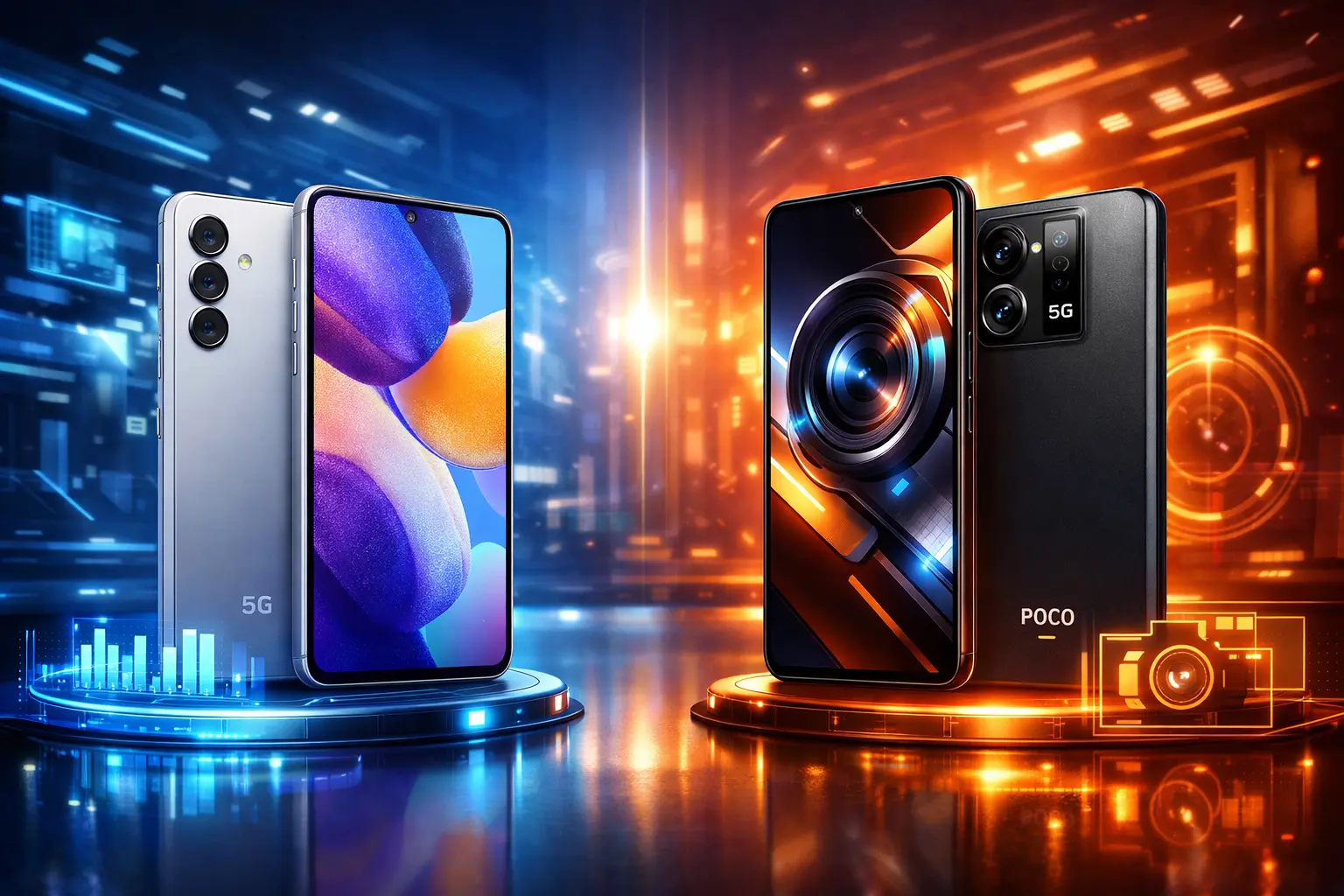 Samsung Galaxy A56 5G vs Xiaomi Poco X7 Pro 5G: Performance ou Câmera?