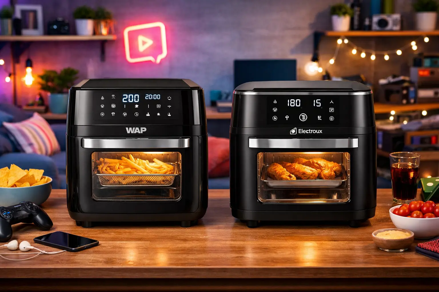 WAP Fritadeira Elétrica Air Fryer OVEN DIGITAL 12L vs Electrolux Air Fryer Oven 12L: Desempenho ou Praticidade?