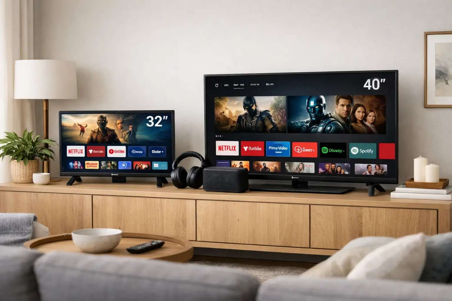 LG Smart TV 32" vs Philco Smart TV 40”: Tamanho ou Qualidade de Som?