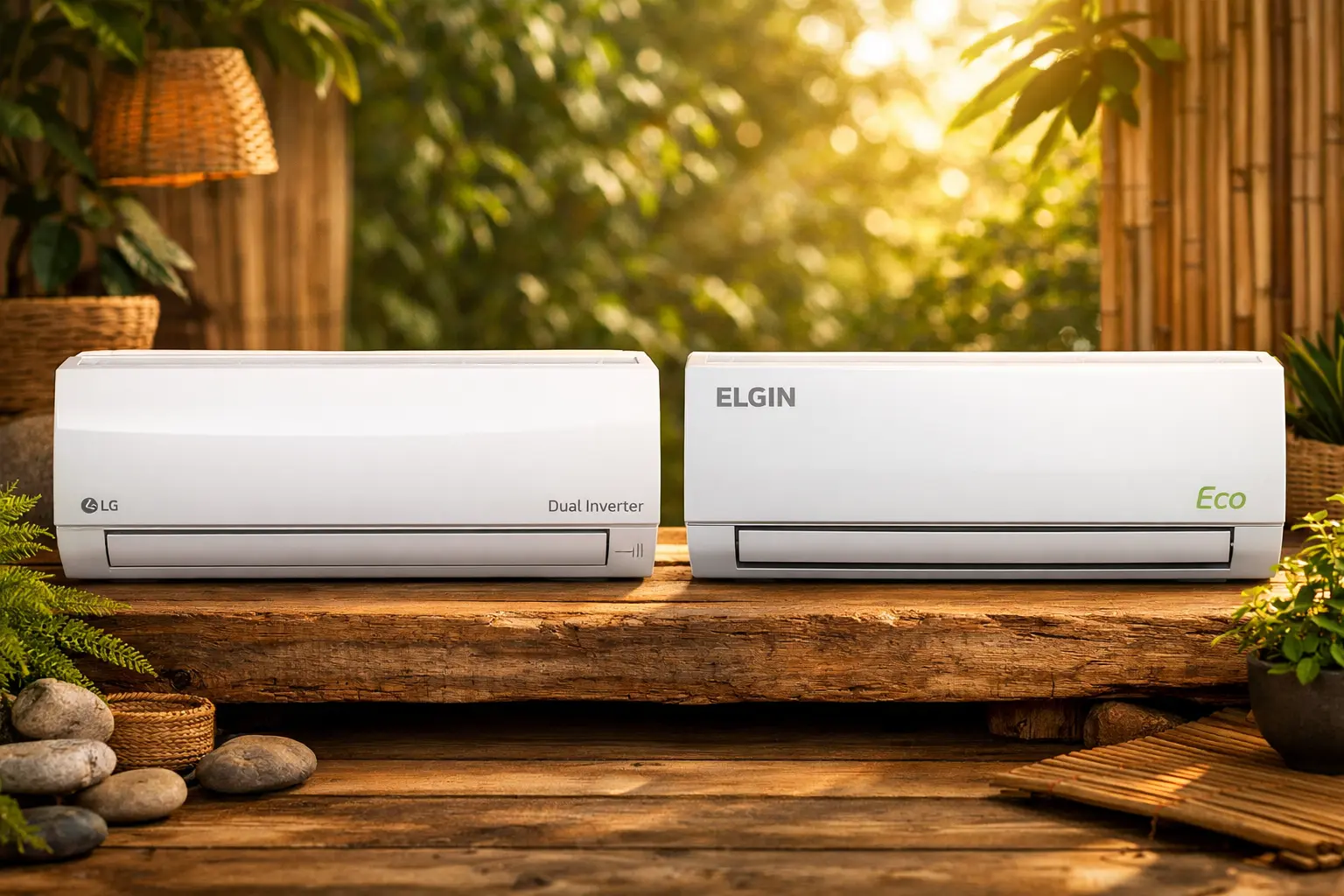 LG Dual Inverter Voice 9.000 Btus vs Elgin Eco 9.000 BTU/h: Desempenho ou Economia?