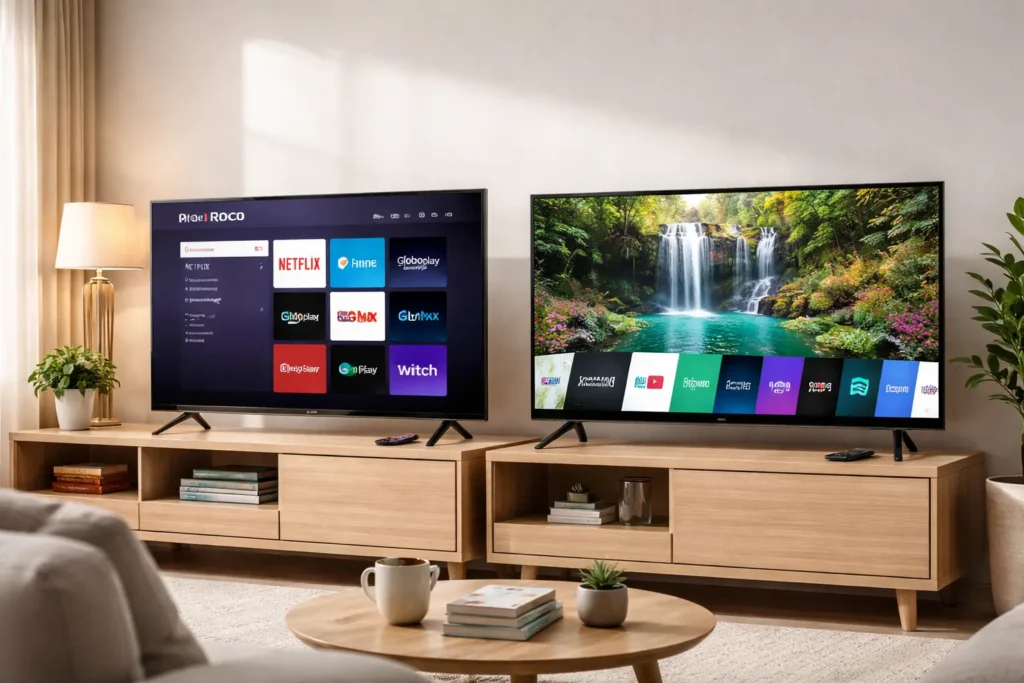 Smart TV 40" Philco Roku TV vs Smart TV 43" LG Full HD: Desempenho ou Conectividade?