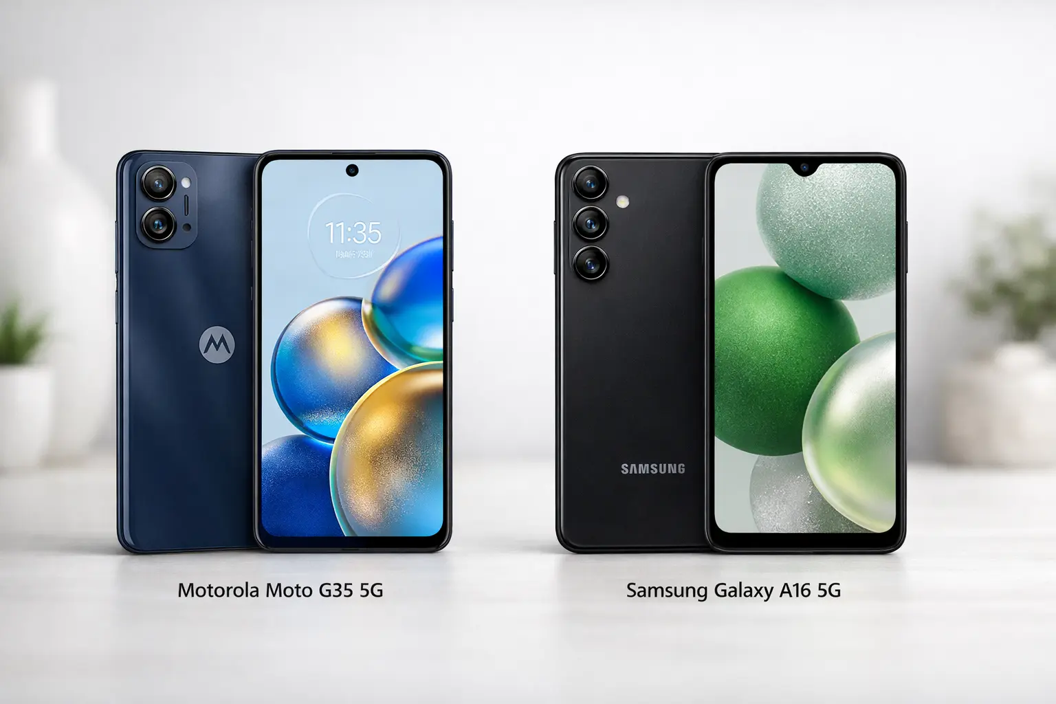 Motorola Moto G35 5G vs Samsung Galaxy A16 5G: Desempenho ou Câmera?