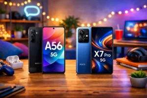 Samsung Galaxy A56 5G vs Xiaomi Poco X7 Pro 5G: Desempenho ou Câmera?
