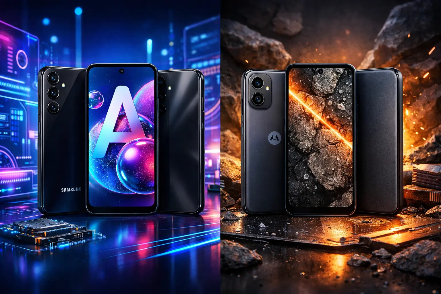 Samsung Galaxy A26 5G vs Motorola Moto G56: Performance ou Durabilidade?