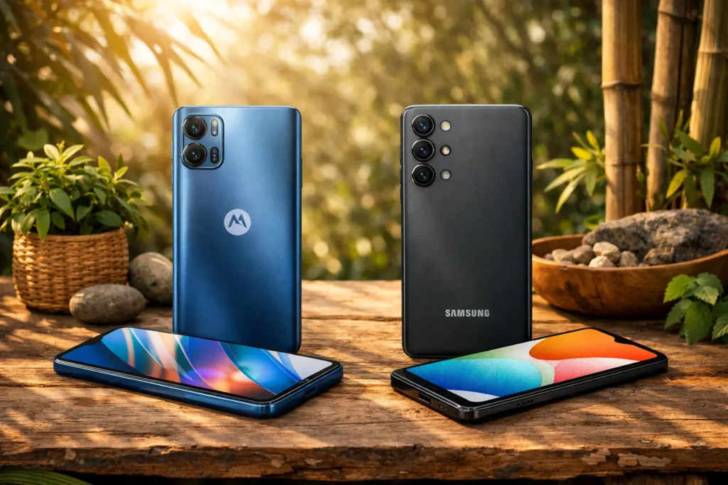 Motorola Moto G35 5G vs Samsung Galaxy A16: Desempenho ou Durabilidade?