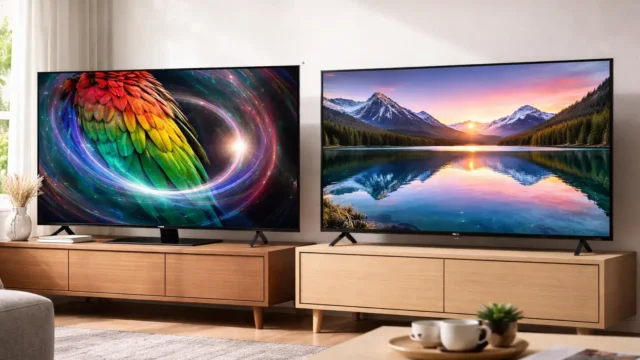Samsung Vision AI QEF1 vs LG QNED80: imagem ou inteligência?