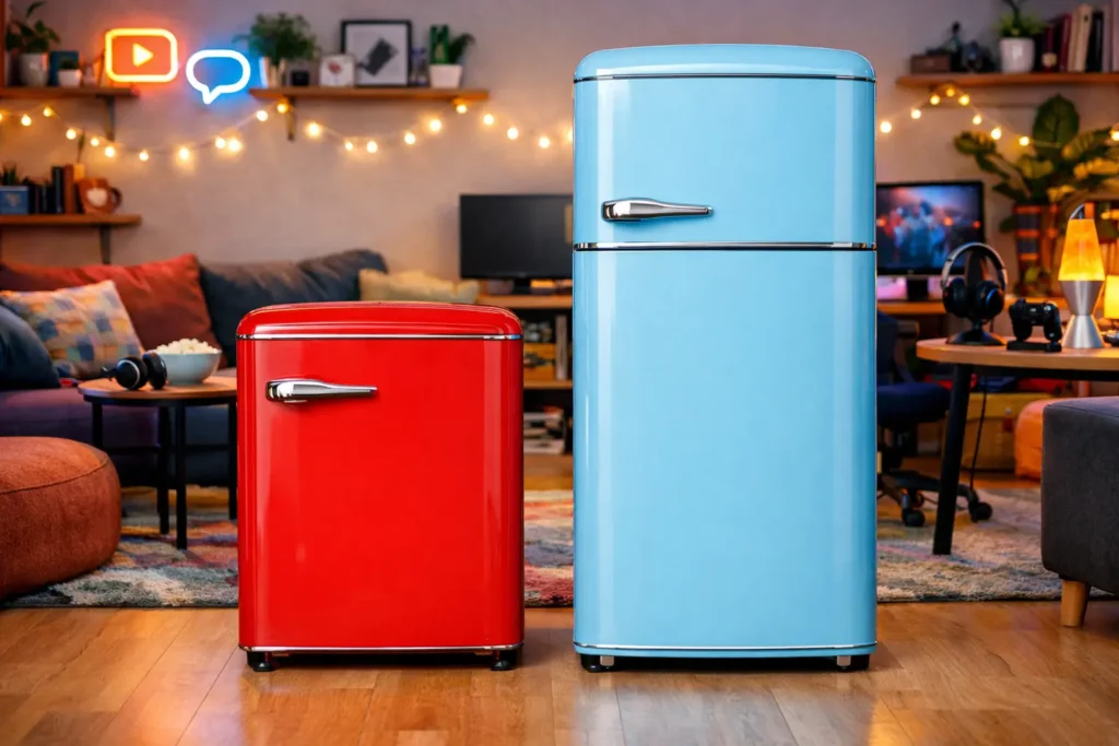 Frigobar Retrô Midea 93L vs Electrolux 240L: estilo ou capacidade?