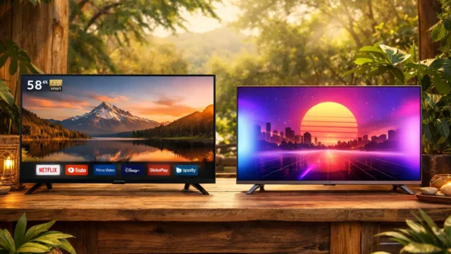 Smart TV 58" Philco LED 4K vs Smart TV 55" Philips Ambilight: Qual oferece melhor desempenho?