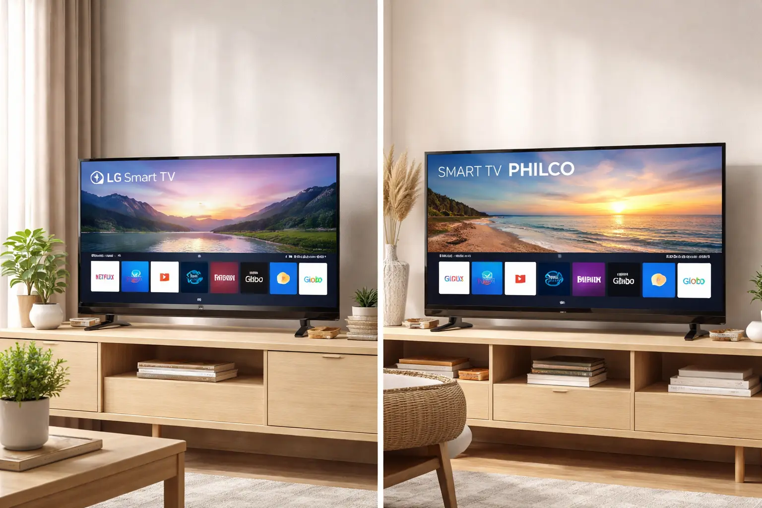 LG Smart TV 32" vs Philco Smart TV 40": Qual a Melhor Tela para o Seu Uso?
