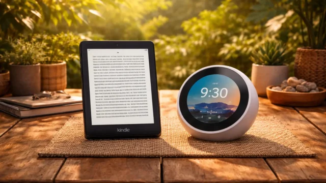 Kindle 16 GB vs Echo Spot com Alexa: Qual é o dispositivo mais versátil?