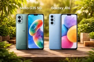 Motorola Moto G35 5G vs Samsung Galaxy A16: Desempenho ou Câmera?
